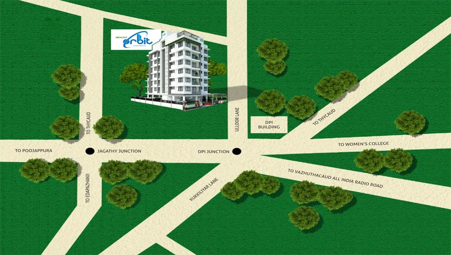 Location of Beacon Orbit in Vazhuthacaud, Thiruvananthapuram - Image 422690