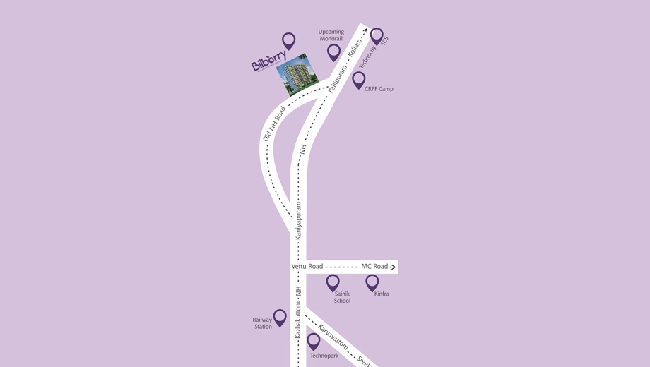 Location of Confident Bilberry in Pallippuram, Thiruvananthapuram - Image 422713