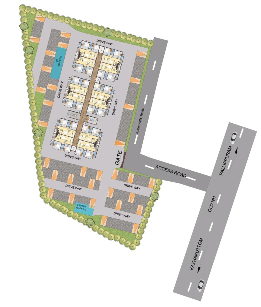 Master Plan of Confident Bilberry in Pallippuram, Thiruvananthapuram - Image 422715