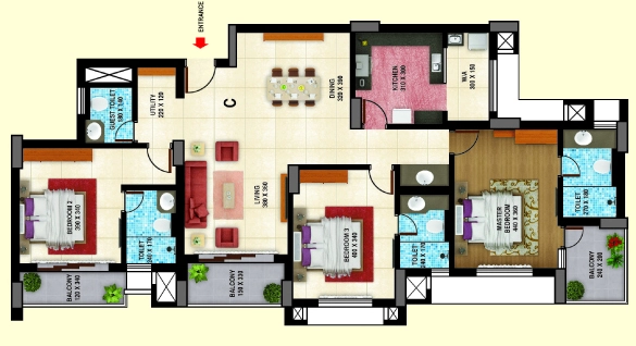 3 BHK Flat in Cordial Adithya in Maruthankuzhi, Thiruvananthapuram - Image 926239
