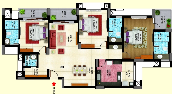 3 BHK Flat in Cordial Adithya in Maruthankuzhi, Thiruvananthapuram - Image 926241