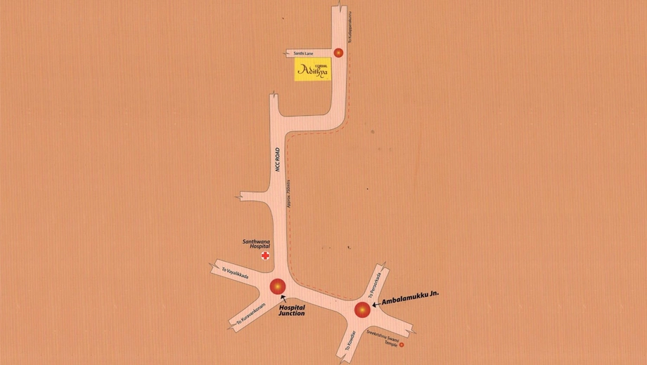 Location of Cordial Adithya in Maruthankuzhi, Thiruvananthapuram - Image 422753