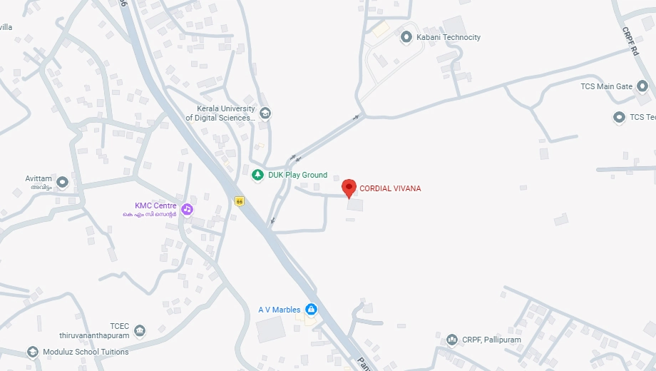 Location of Cordial Vivana in Pallippuram, Thiruvananthapuram - Image 422735