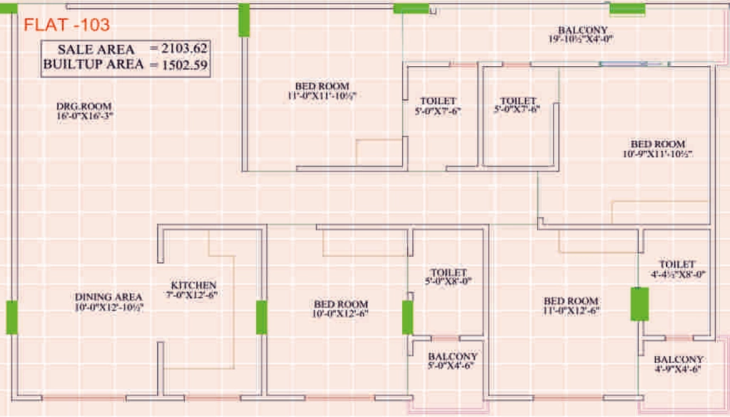 4 BHK Flat in Parth Crystal in Nirman Nagar, Jaipur - Image 926173