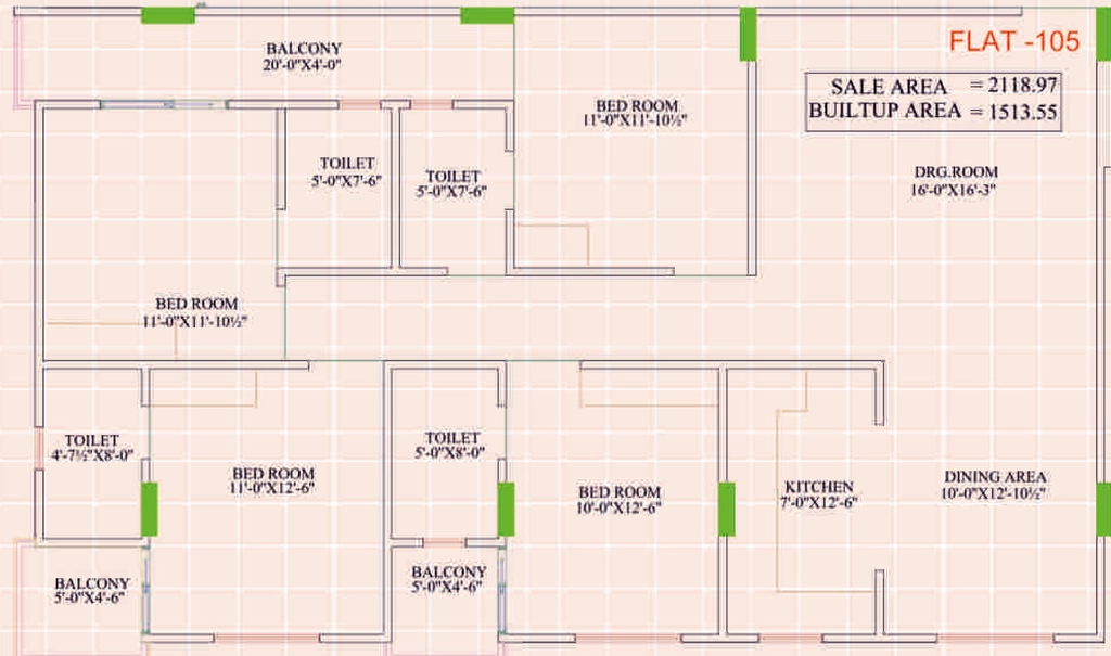 4 BHK Flat in Parth Crystal in Nirman Nagar, Jaipur - Image 926174
