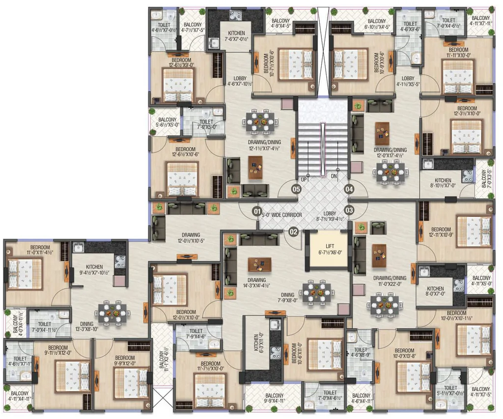 Floor Plan of Shivansh Urban Ananda in Manyawas, Jaipur - Image 422661