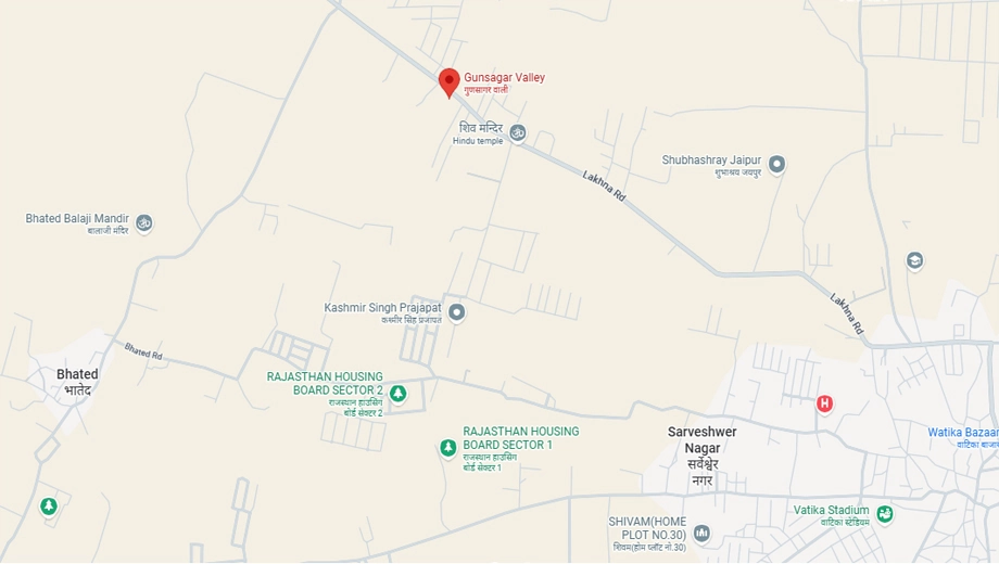 Location of Ximi Gunsagar Valley in Vatika Road, Jaipur - Image 422698
