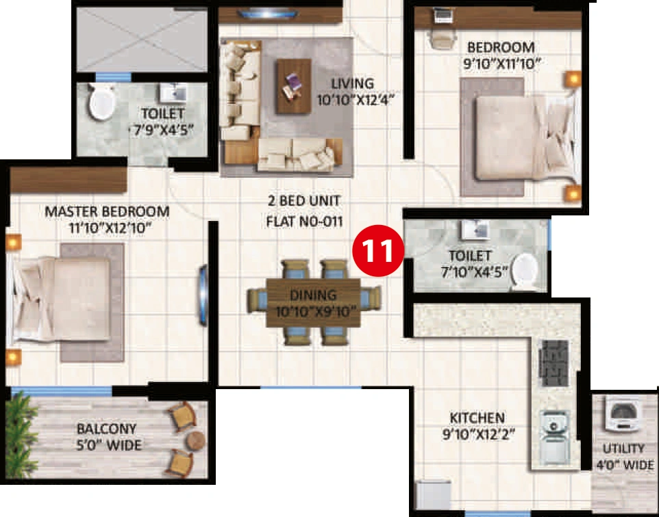 2 BHK Flat in Vmaks Laurel in Attibele, Bangalore - Image 926263