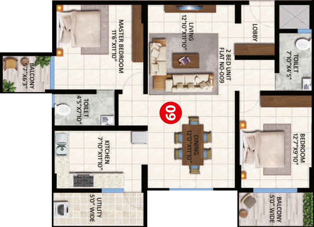 2 BHK Flat in Vmaks Laurel in Attibele, Bangalore - Image 926265