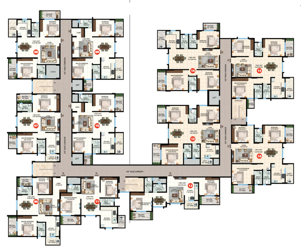 Floor Plan of Vmaks Laurel in Attibele, Bangalore - Image 422819