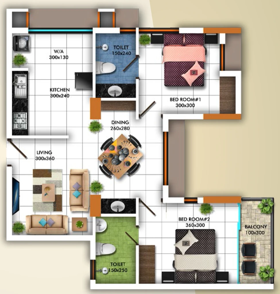 2 BHK Flat in DD Sports City Pavilion in Pallippuram, Thiruvananthapuram - Image 926319