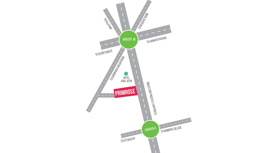 Location of Future Prime Rose in Vazhuthacaud, Thiruvananthapuram - Image 422867