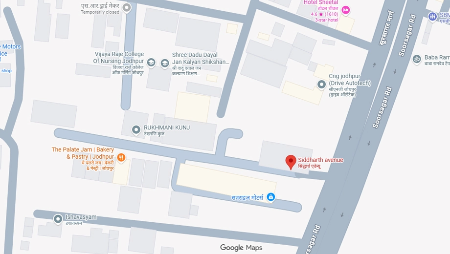 Location of Vinod Siddharth Avenue in Kabir Nagar, Jodhpur - Image 422912