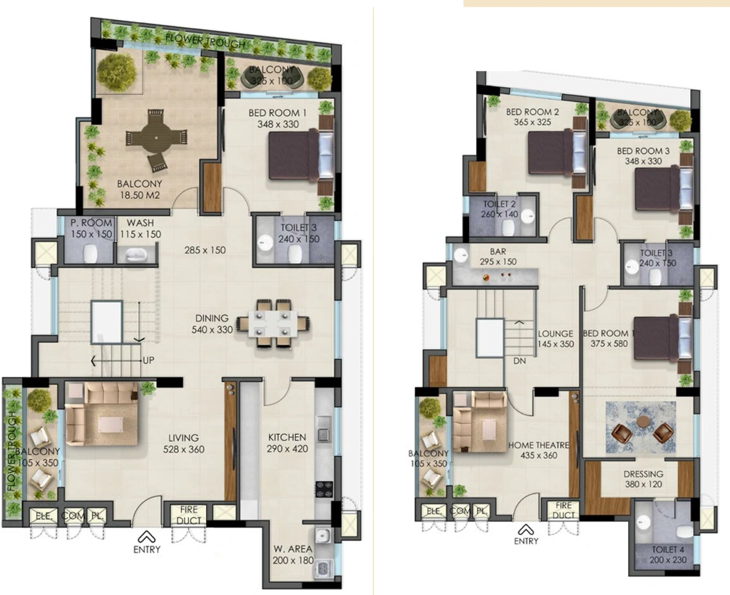 4 BHK Duplex in KS 10B Apartments in Vazhuthacaud, Thiruvananthapuram - Image 926339