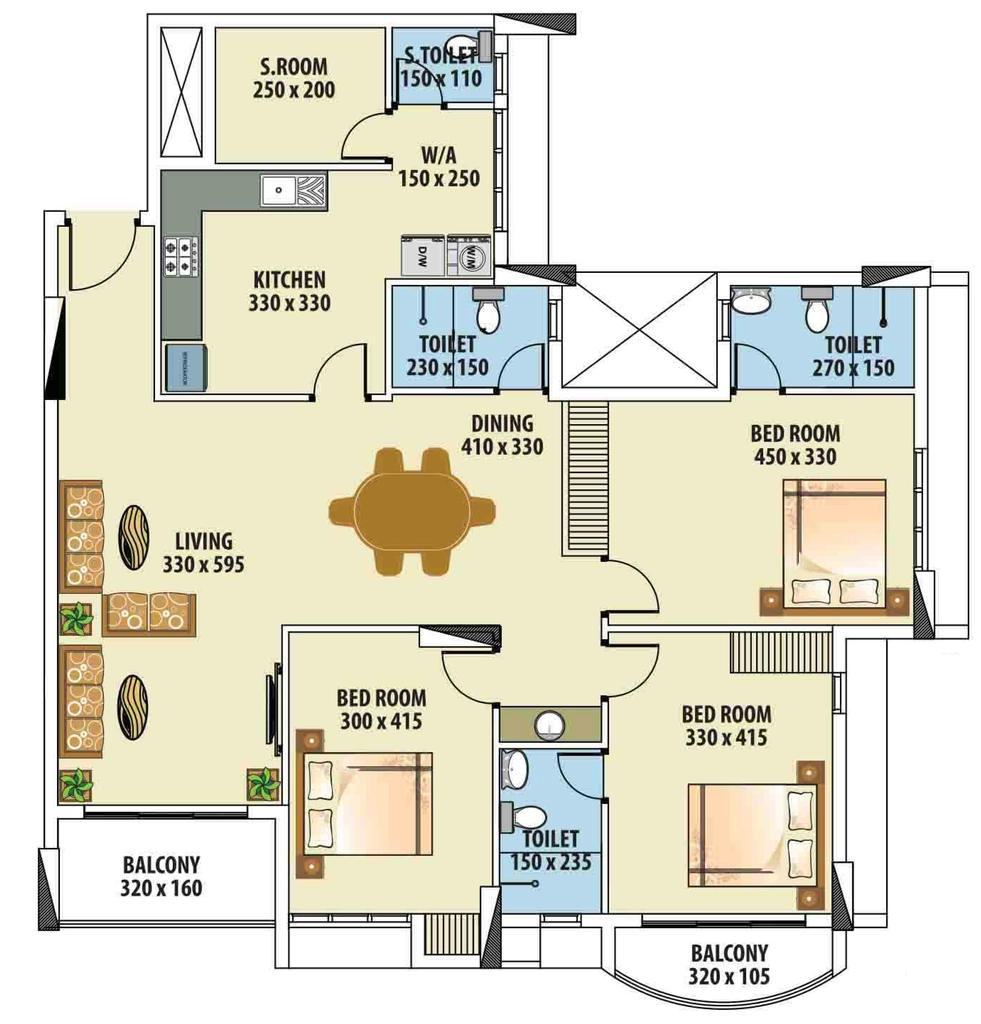 3 BHK Flat in Olive Cressida in Kazhakootam, Thiruvananthapuram - Image 926431