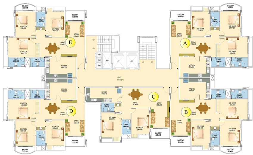 Floor Plan of Olive Cressida in Kazhakootam, Thiruvananthapuram - Image 423010