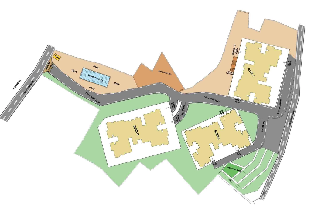 Master Plan of Olive Cressida in Kazhakootam, Thiruvananthapuram - Image 423011