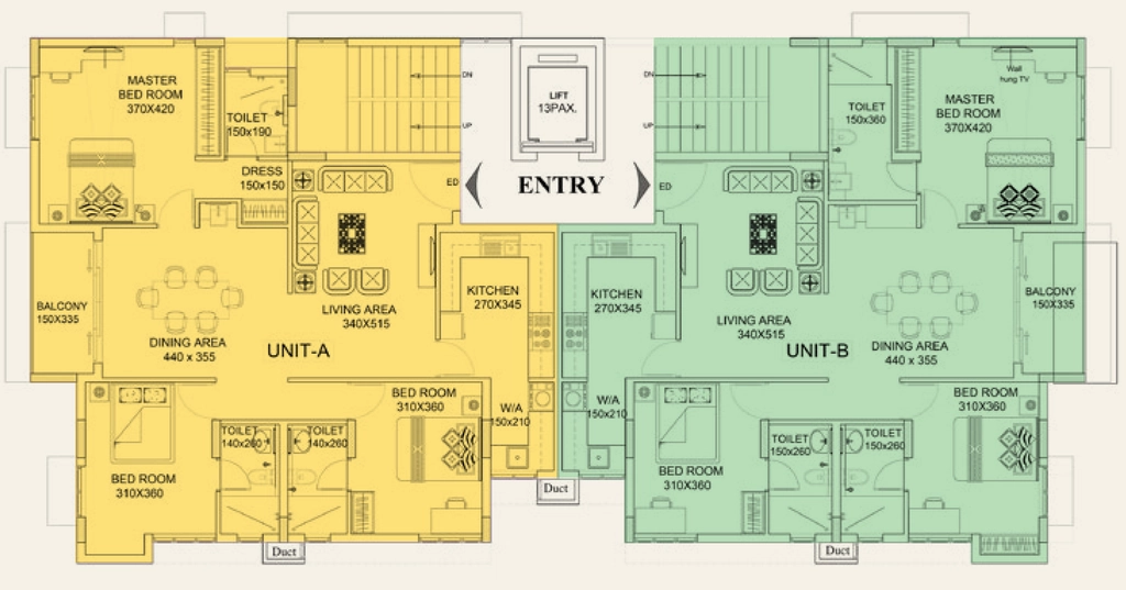 Floor Plan of Promag Arav in Vattiyoorkavu, Thiruvananthapuram - Image 422976