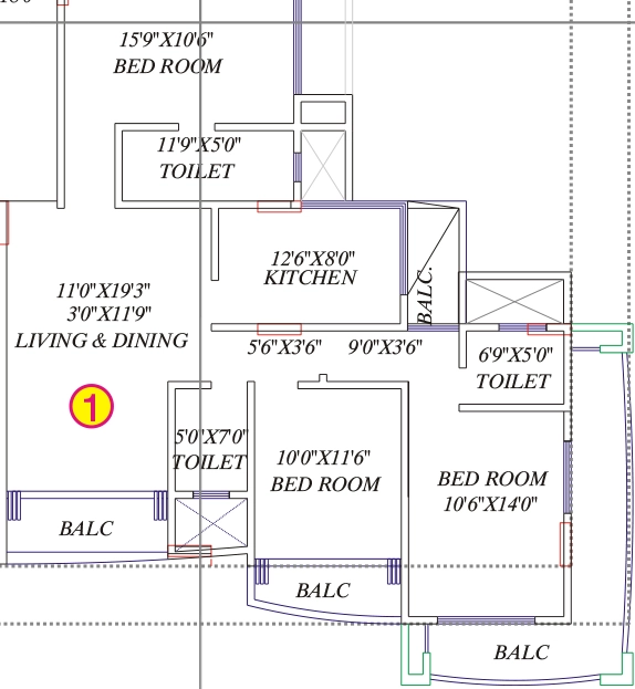 3 BHK Flat in Mangaldeep Shyam Nagar in null, Jodhpur - Image 926363