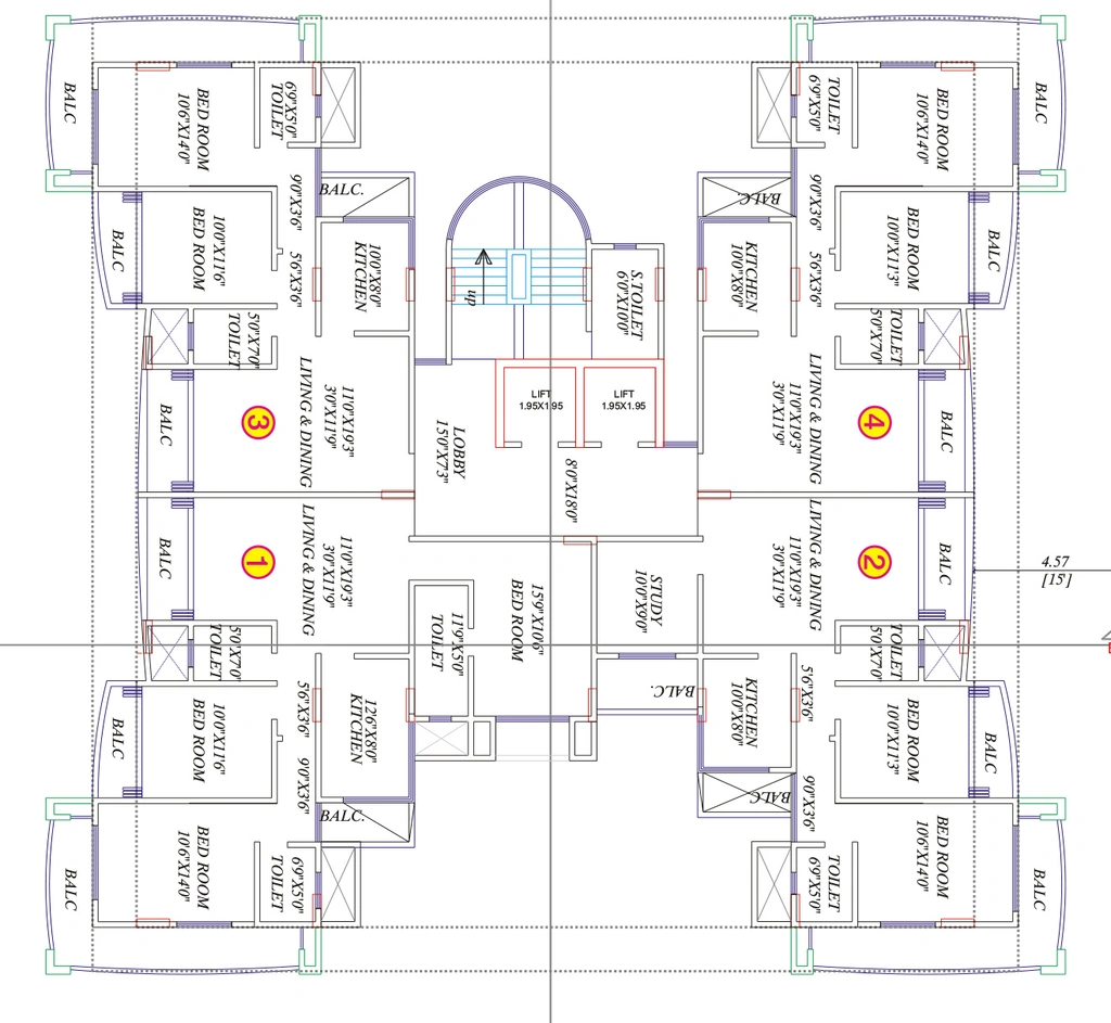 Floor Plan of Mangaldeep Shyam Nagar in null, Jodhpur - Image 423104