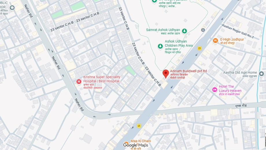 Location of Adinath Leticia in Ashok Nagar, Jodhpur - Image 423122