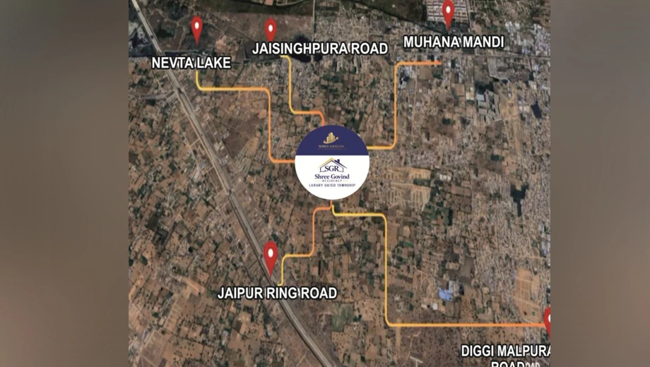 Location of Shree Govind Residency in Muhana, Jaipur - Image 423135