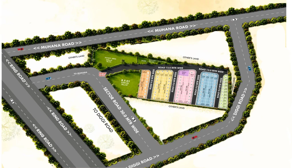 Master Plan of Shree Govind Residency in Muhana, Jaipur - Image 423136