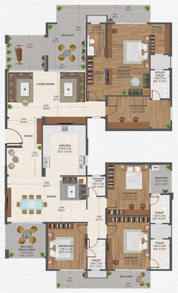 4 BHK Penthouse in Ashiana Oma in Mansarovar, Jaipur - Image 926413