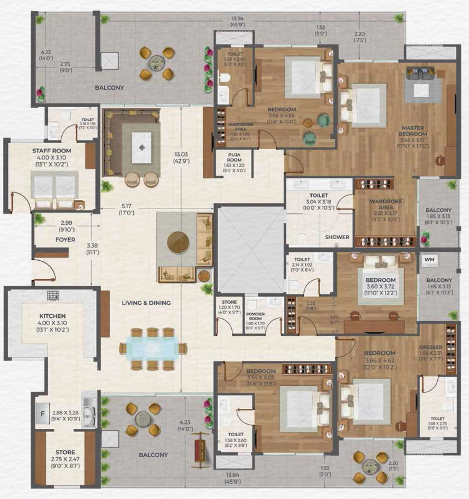 5 BHK Penthouse in Ashiana Oma in Mansarovar, Jaipur - Image 926414