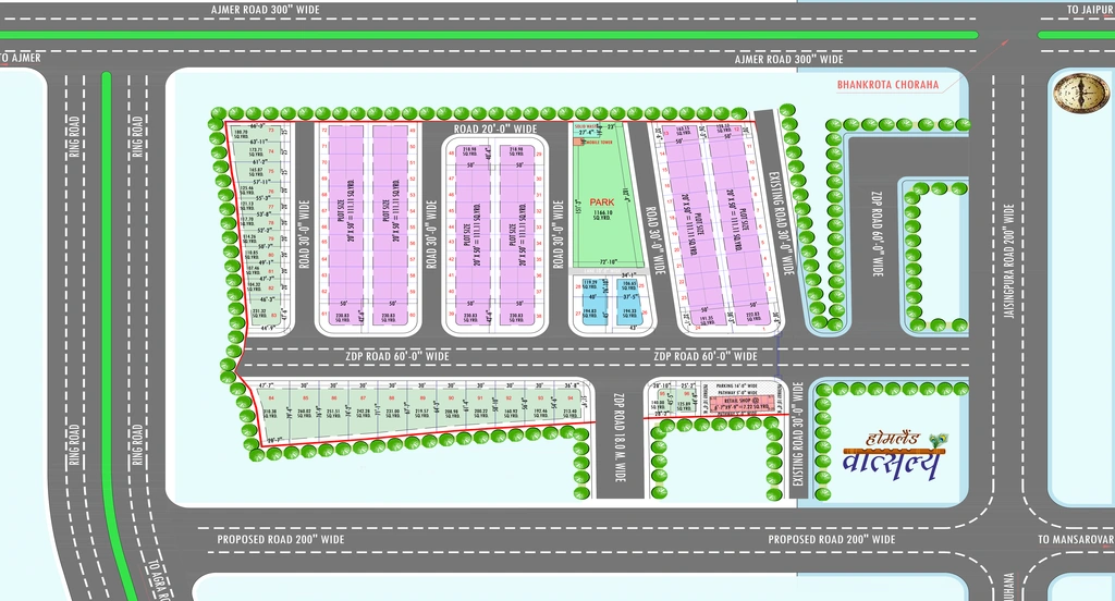 Master Plan of Homeland Vatsalya in Jaisinghpura, Jaipur - Image 423234