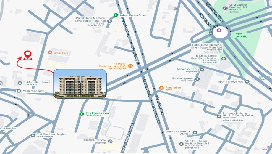 Location of MRG Altura 4 in Mansarovar, Jaipur - Image 423240