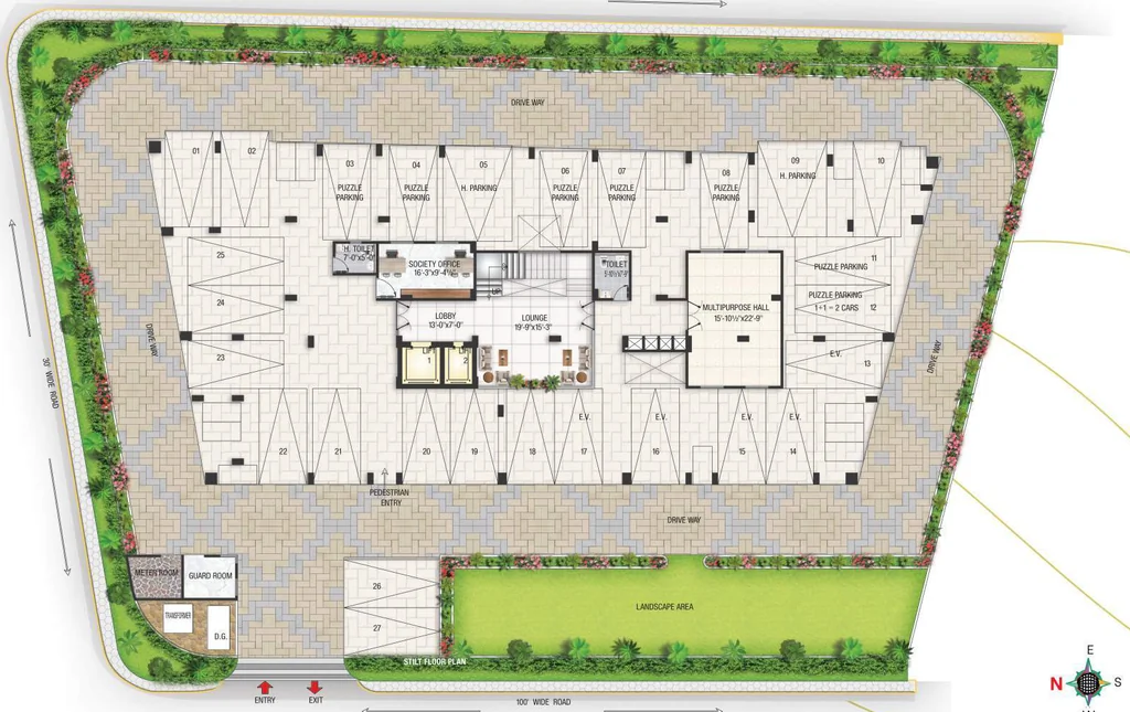 Master Plan of Preview Prime Residency in Sirsi Road, Jaipur - Image 423254