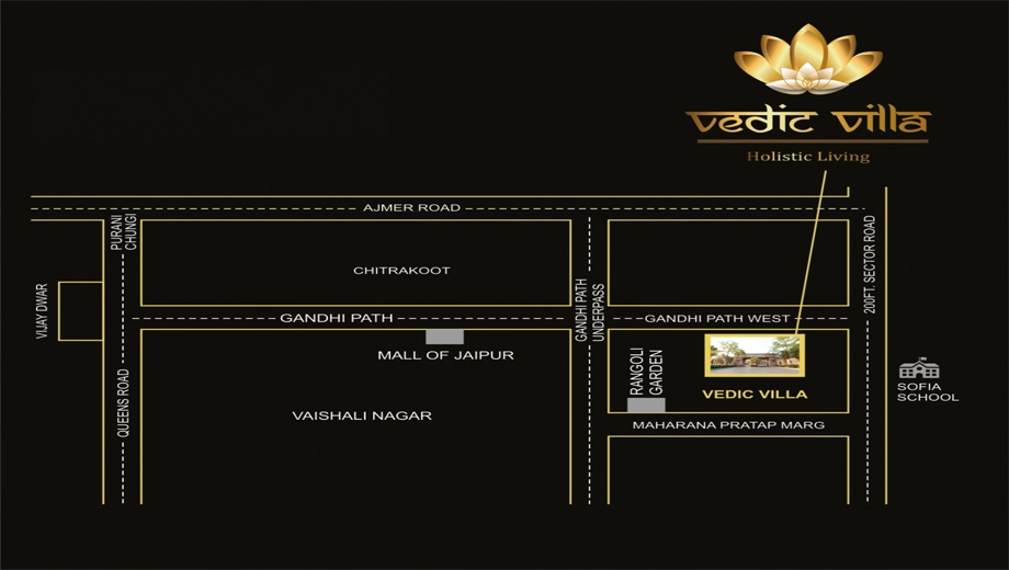 Location of Pinkwall Vedic Villa in Vaishali Nagar, Jaipur - Image 423266