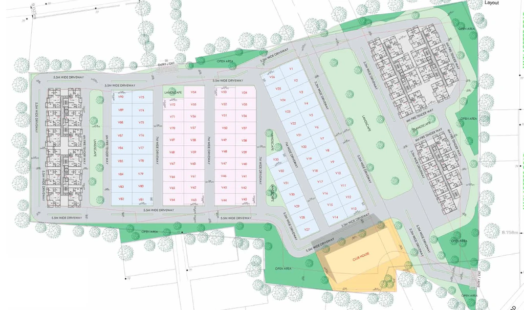 Master Plan of Nava Vruksha in Hennur Road, Bangalore - Image 423291