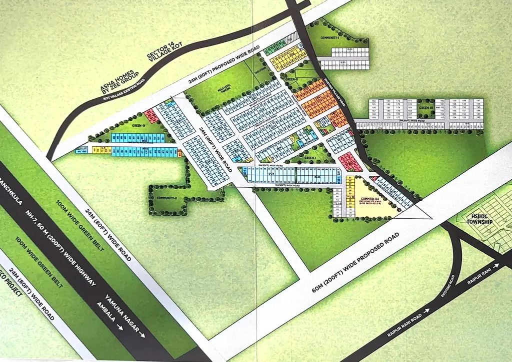 Master Plan of Aravali Hill View Estate in Panchkula, Chandigarh - Image 423305