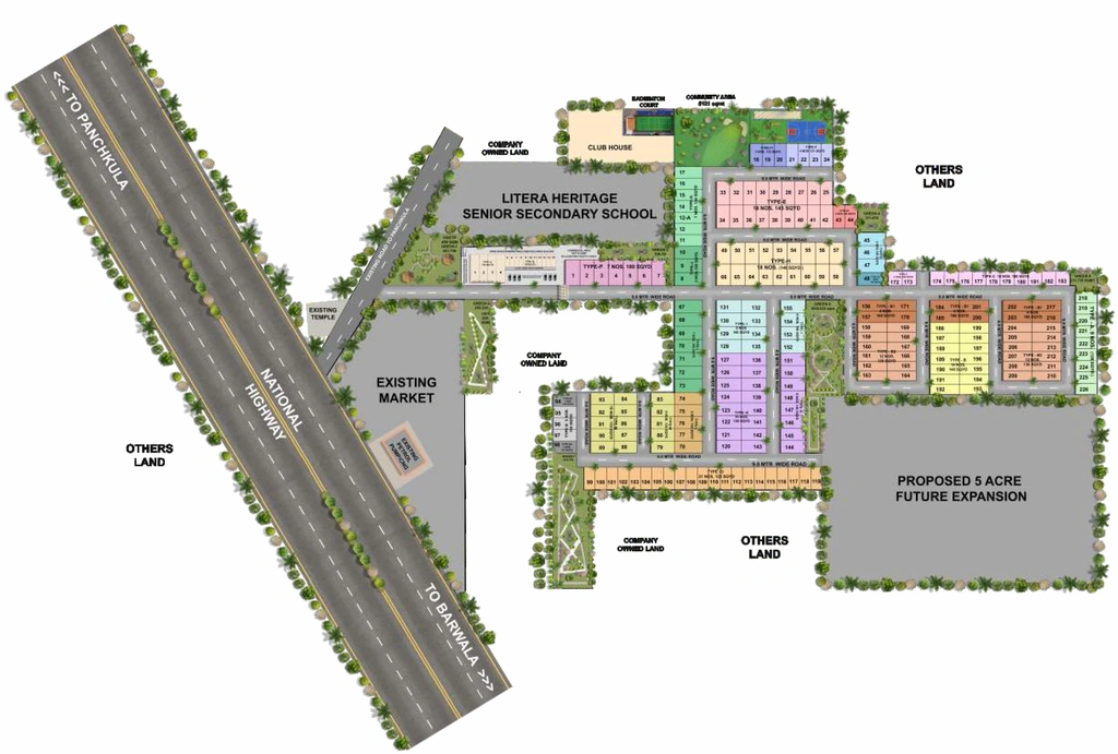 Master Plan of Idyllic Eco City Hills in Panchkula, Chandigarh - Image 423346
