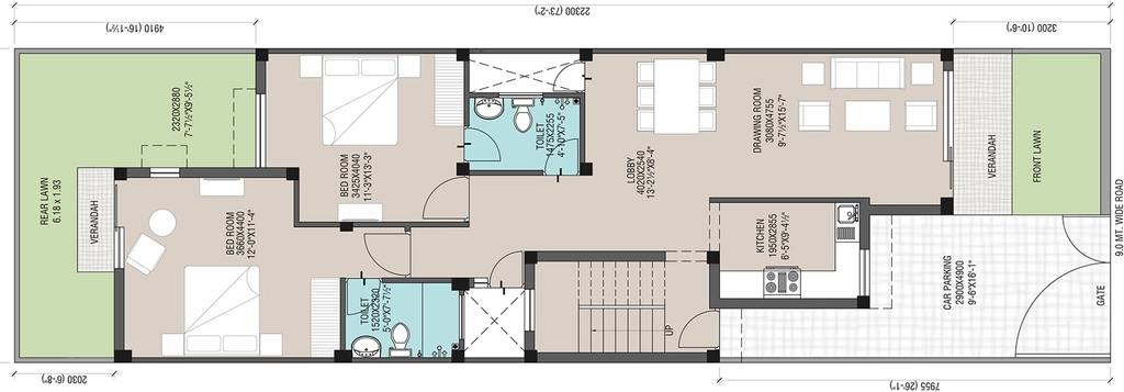 2 BHK House/Villa in Eldeco Aranya in Panchkula, Chandigarh - Image 926463