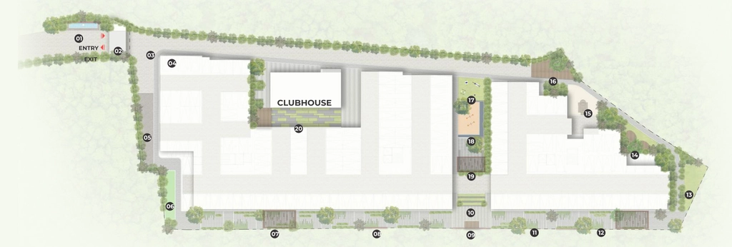 Master Plan of Jeya Green Horizon in Old Airport Road, Bangalore - Image 423381
