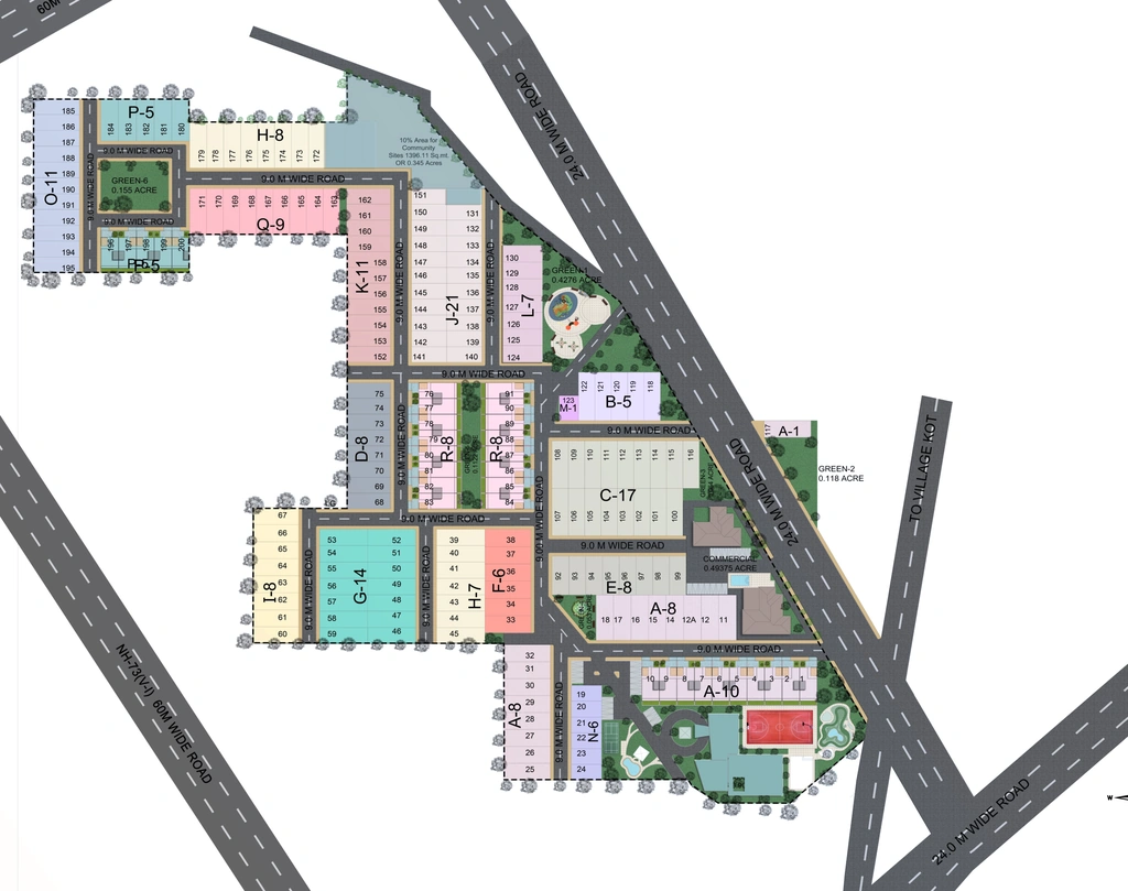 Master Plan of Orange Flower Valley in Panchkula, Chandigarh - Image 423429