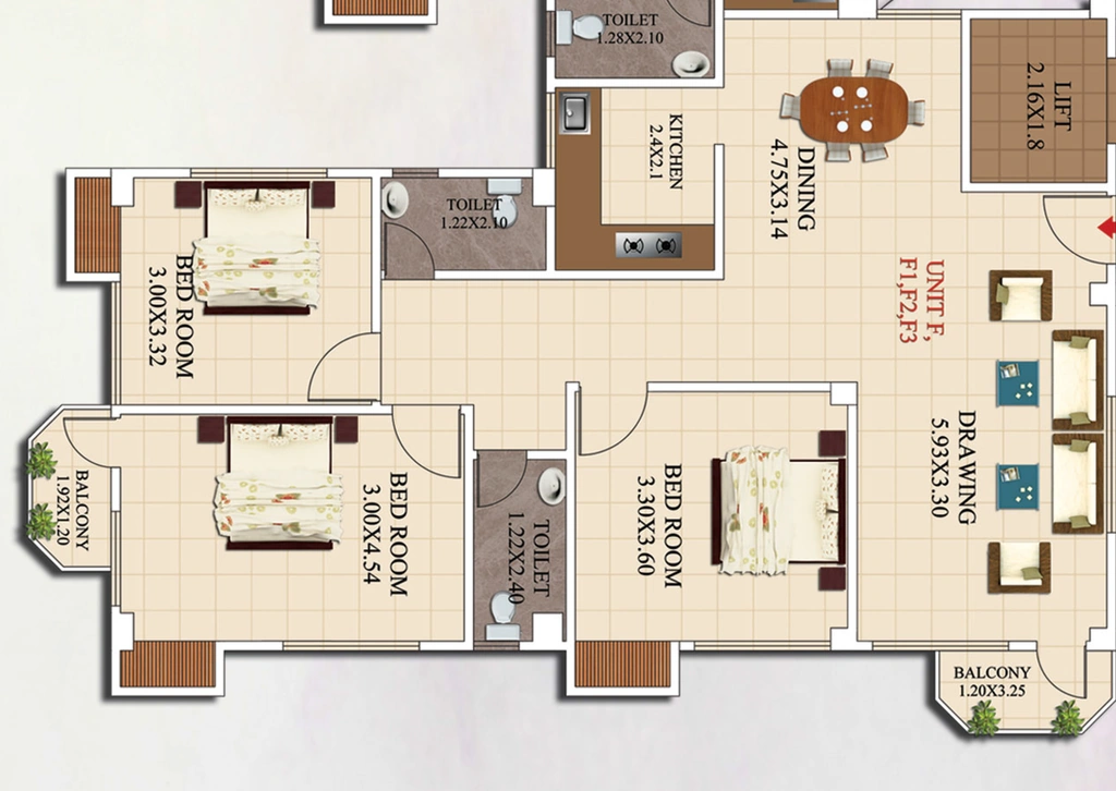 3 BHK Flat in BB Jogesh in Nalapara, Guwahati - Image 926503