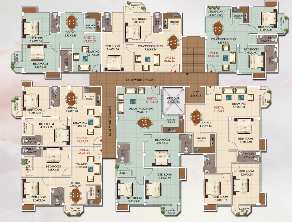 Floor Plan of BB Jogesh in Nalapara, Guwahati - Image 423443