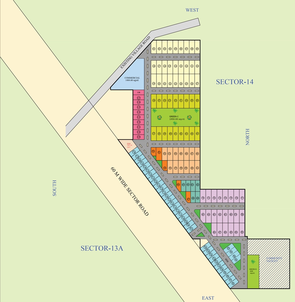 Master Plan of Rangoli Hills in Panchkula, Chandigarh - Image 423439