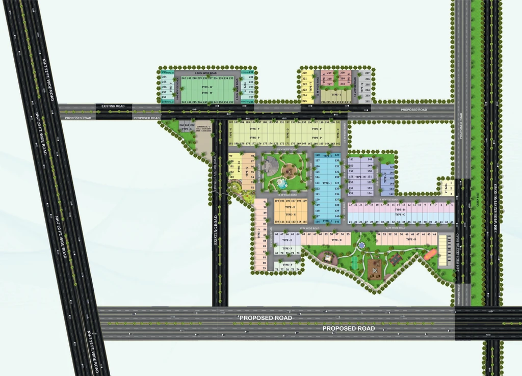 Master Plan of Sigma Residency in Panchkula, Chandigarh - Image 423447