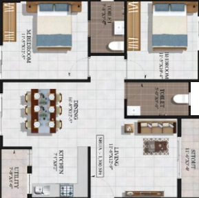 2 BHK Flat in Summit Ekaa in KR Puram, Bangalore - Image 926505