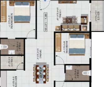 3 BHK Flat in Summit Ekaa in KR Puram, Bangalore - Image 926508