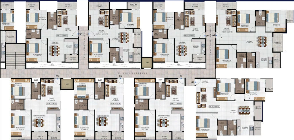Floor Plan of Summit Ekaa in KR Puram, Bangalore - Image 423455