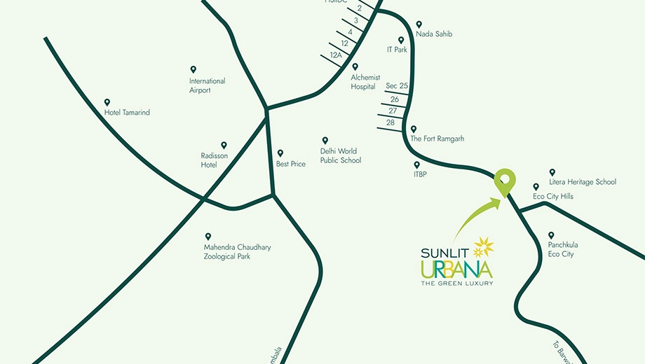 Location of Sunlit Urbana Green City - Image 423473