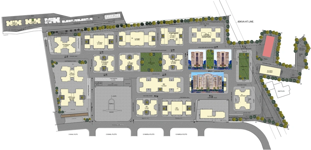 Master Plan of Amravati Enclave in Panchkula, Chandigarh - Image 423564