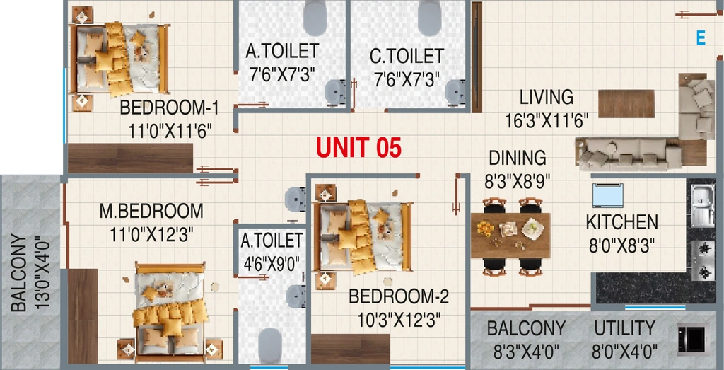 3 BHK Flat in Ayati Forest Breeze in Talaghattapura, Bangalore - Image 926578