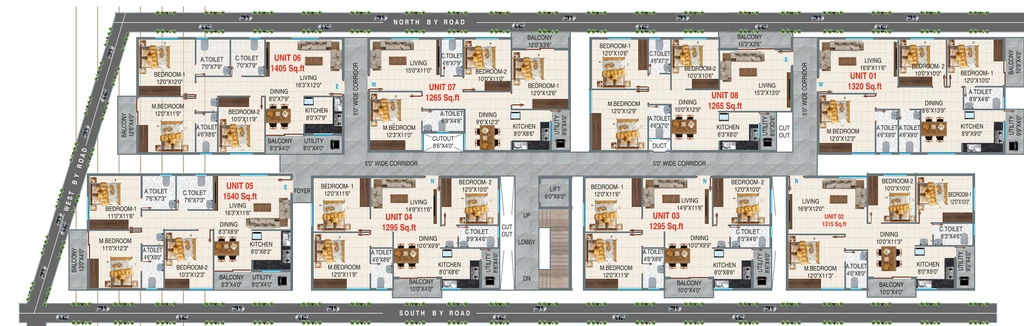 Floor Plan of Ayati Forest Breeze in Talaghattapura, Bangalore - Image 423569